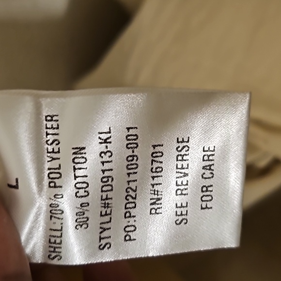 KARLIE Popline Tiered Maxie Dress  Natural Large - Picture 5 of 7